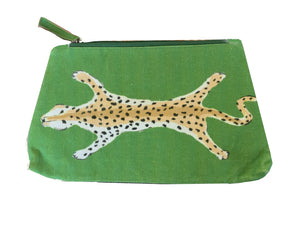 Green Leopard Travel Bag